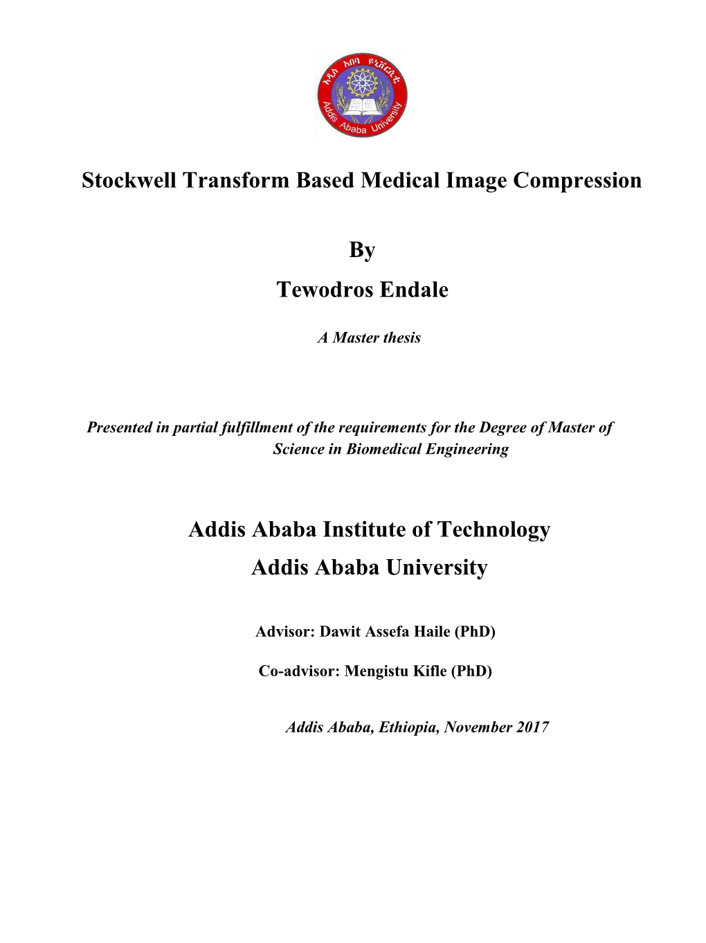Stockwell Transform Based Medical Image Compression