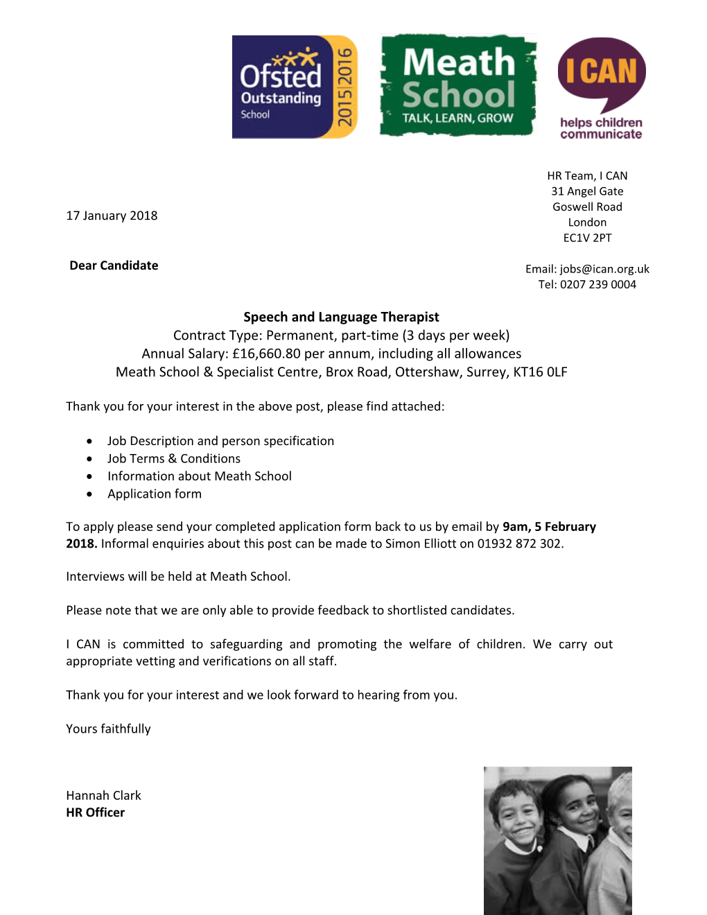 Speech and Language Therapist