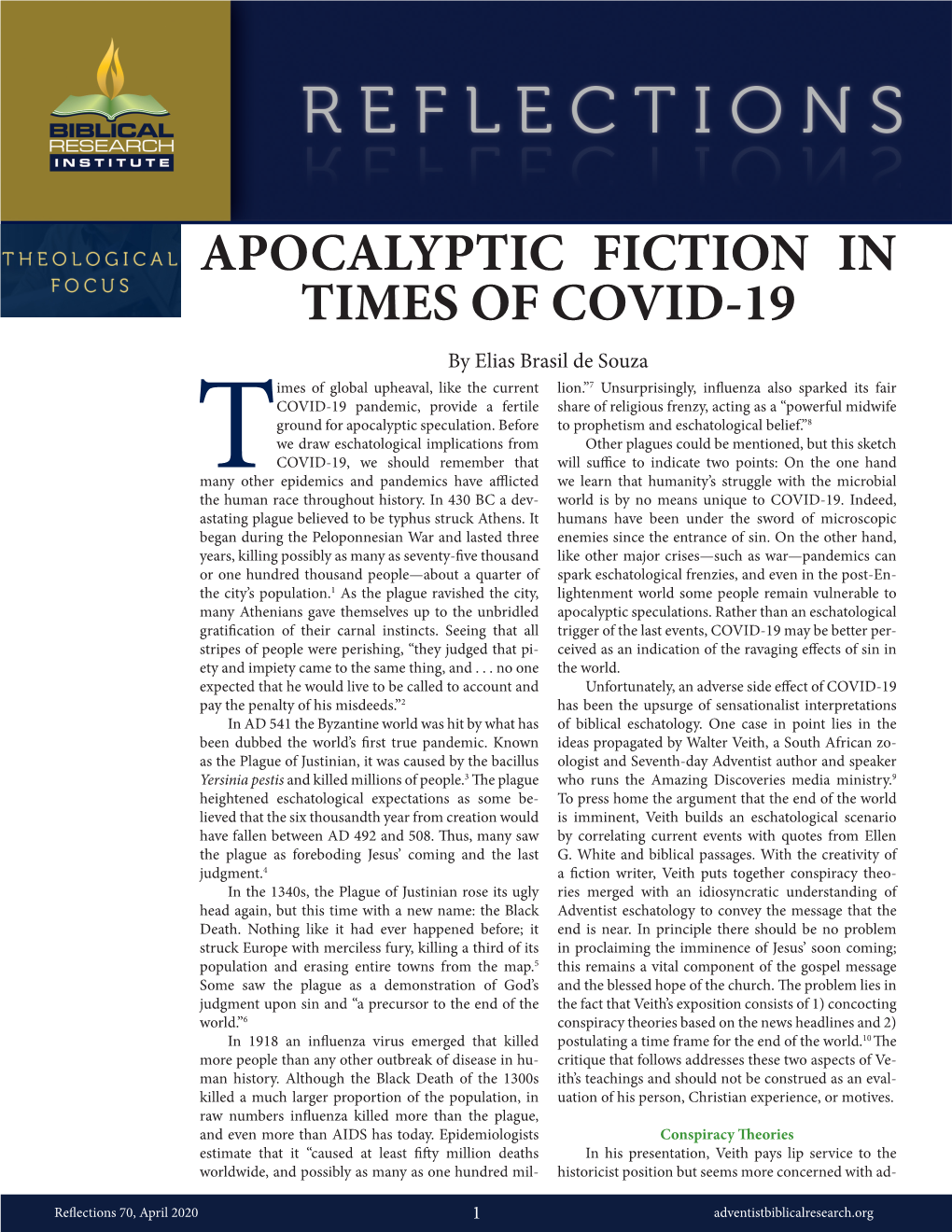 Apocalyptic Fiction in Times of Covid-19