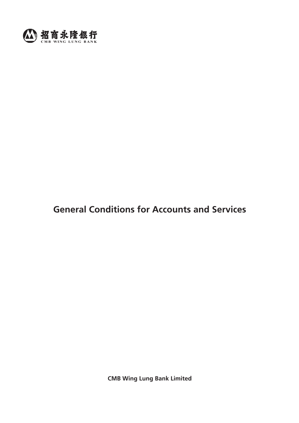General Conditions for Accounts and Services