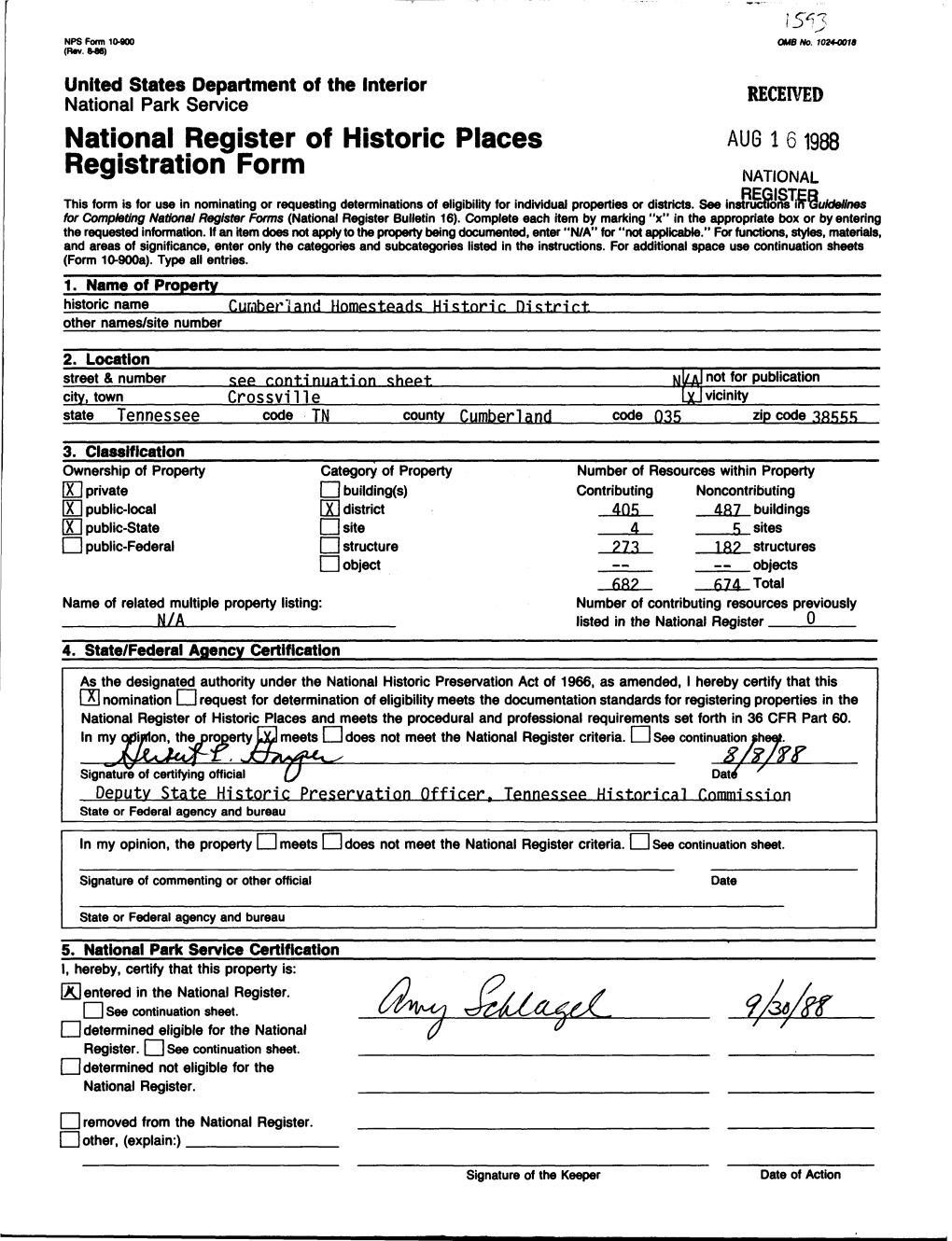 National Register of Historic Places Continuation Sheet