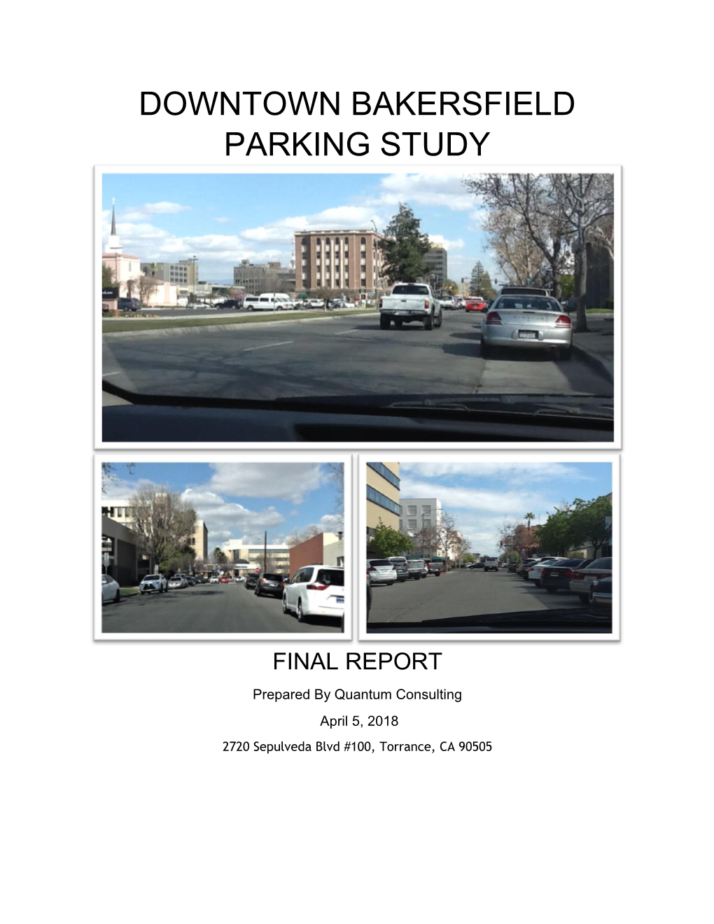Downtown Bakersfield Parking Study