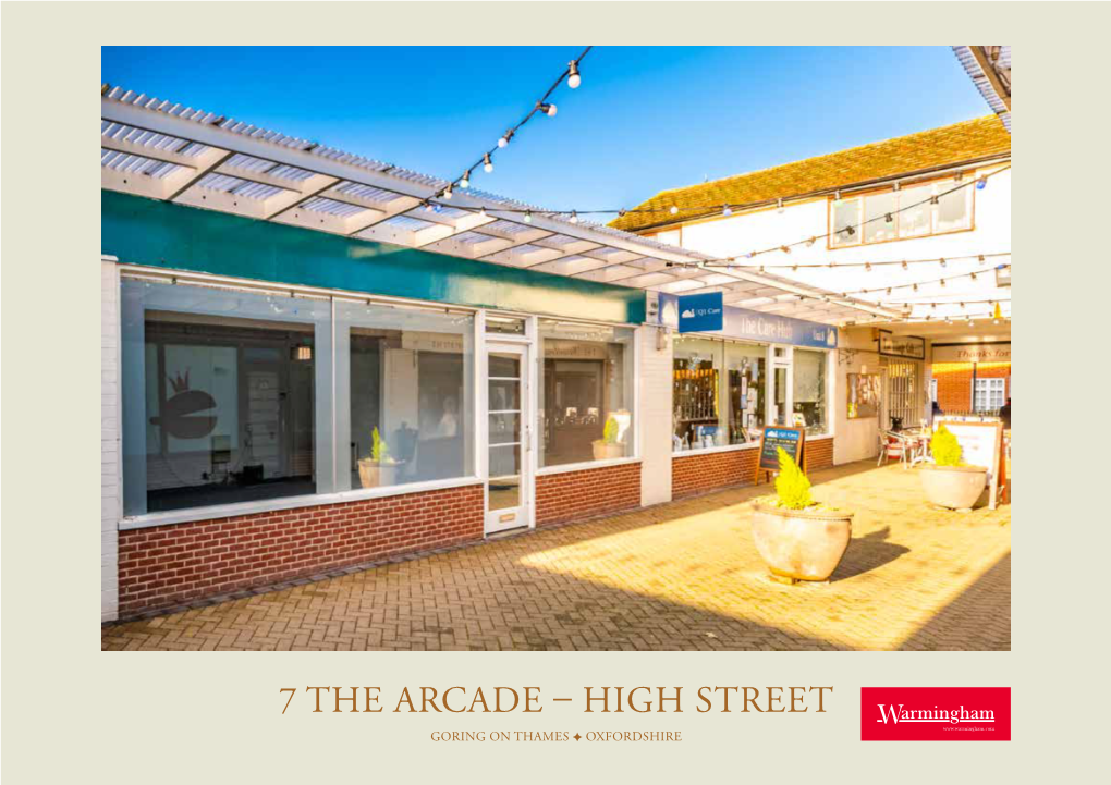 7 the Arcade – High Street