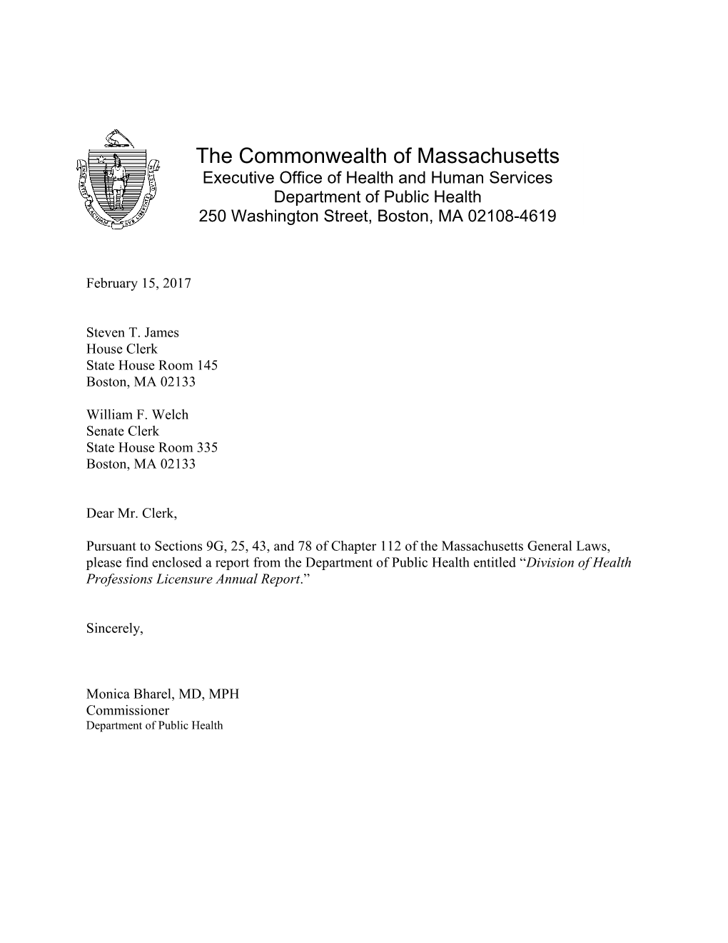 The Commonwealth of Massachusetts s1