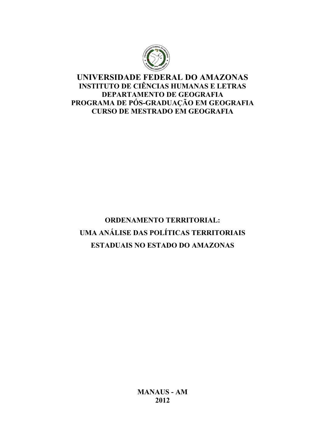 Universidade Federal Do Amazonas