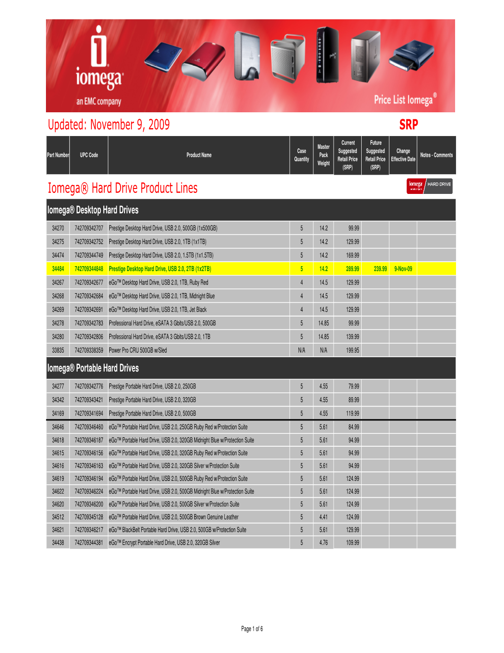 Iomega® Hard Drive Product Lines Updated