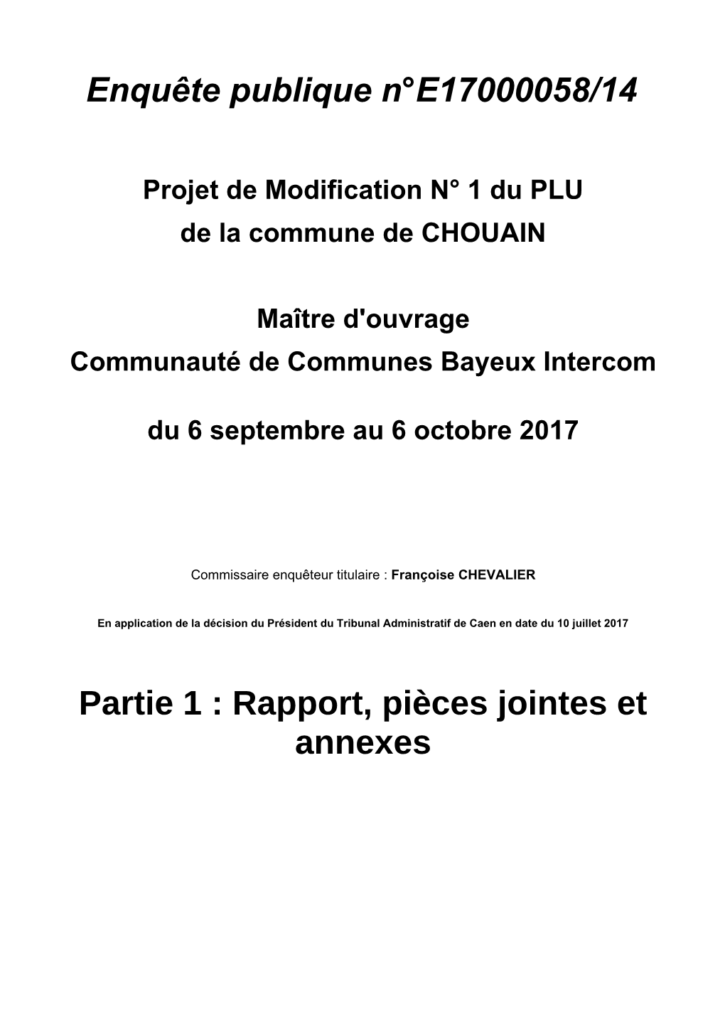 Enquête Publique N°E17000058/14 Partie 1