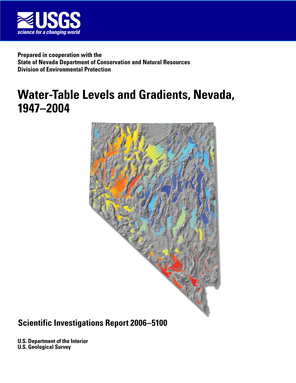 Water-Table Levels and Gradients, Nevada, 1947–2004