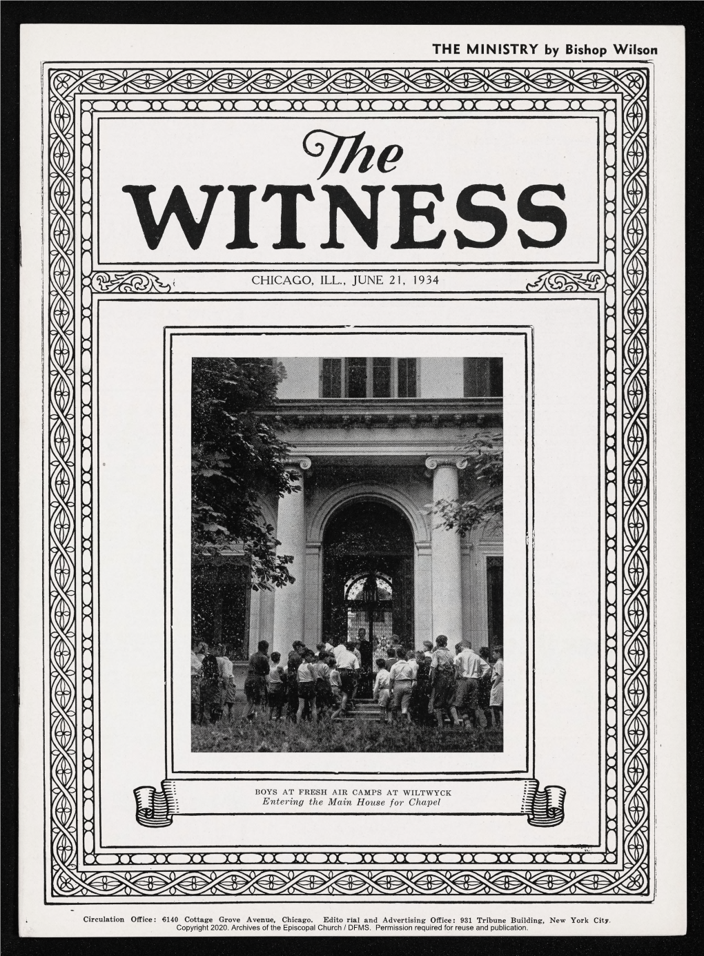 1934 the Witness, Vol. 18, No. 42. June 21, 1934