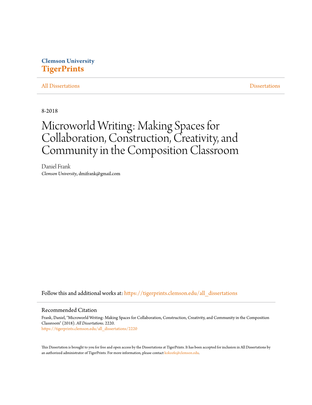 Microworld Writing