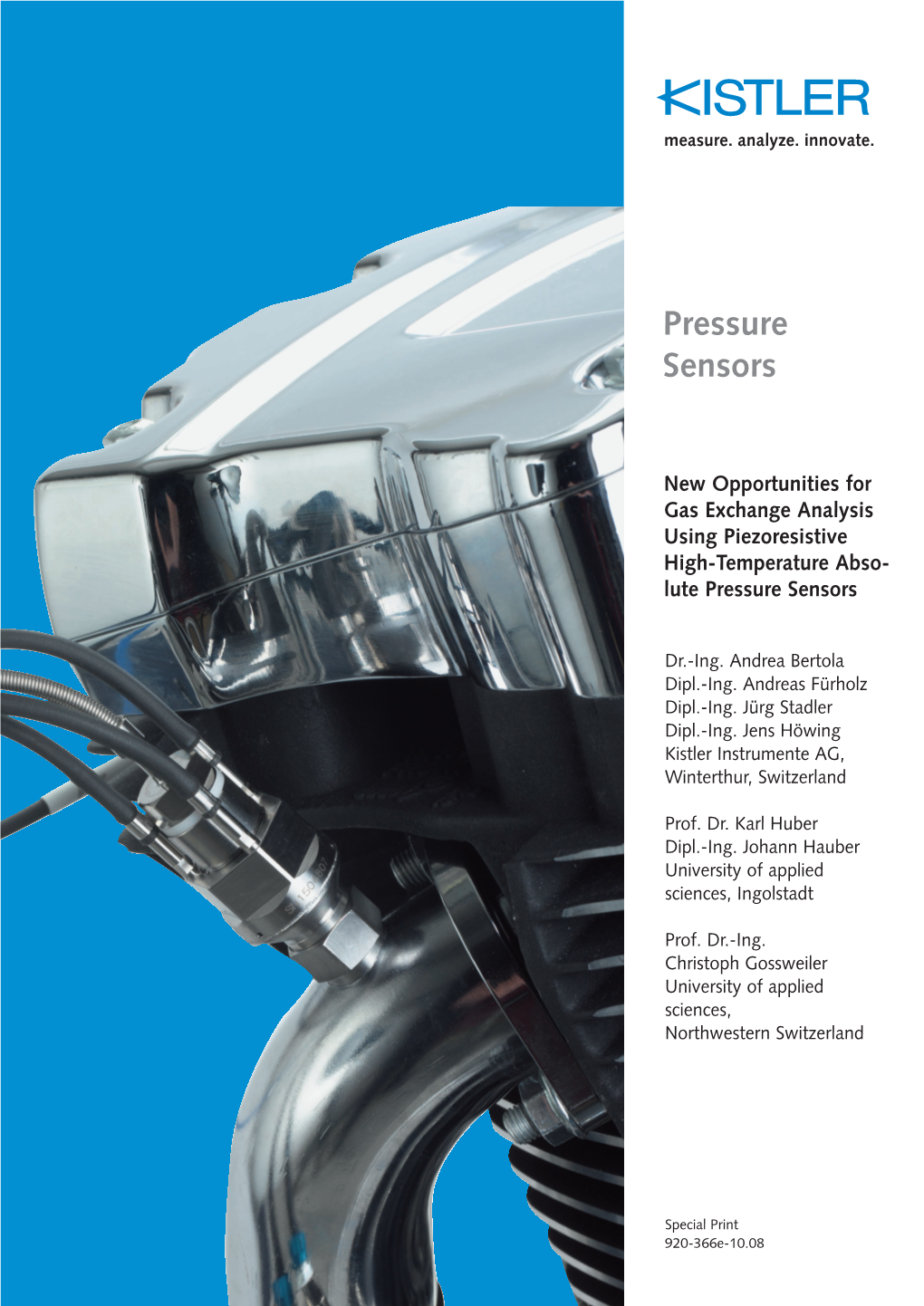 Special Print, Engines, Pressure Sensors
