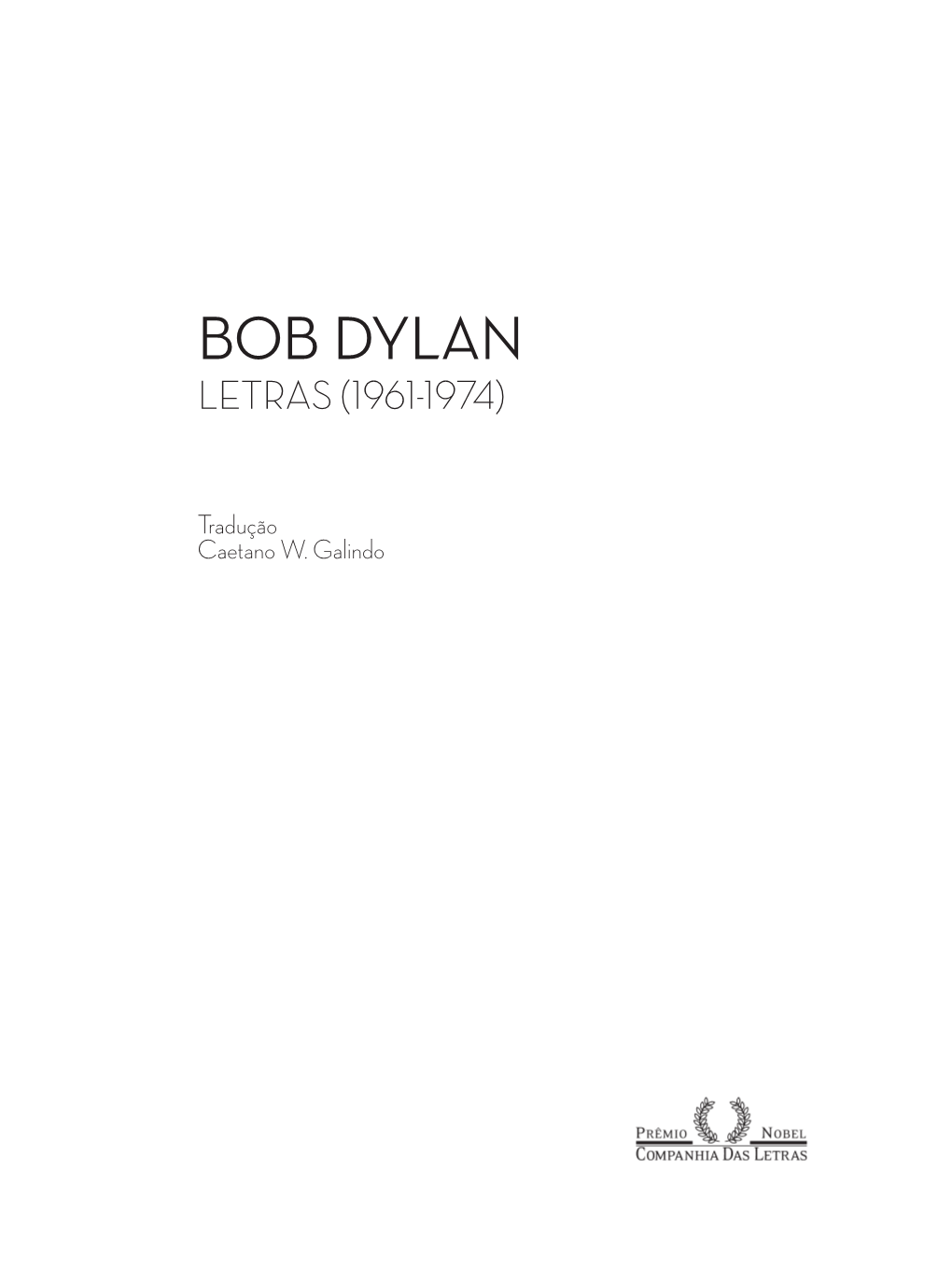 BOB DYLAN Letras (1961-1974)
