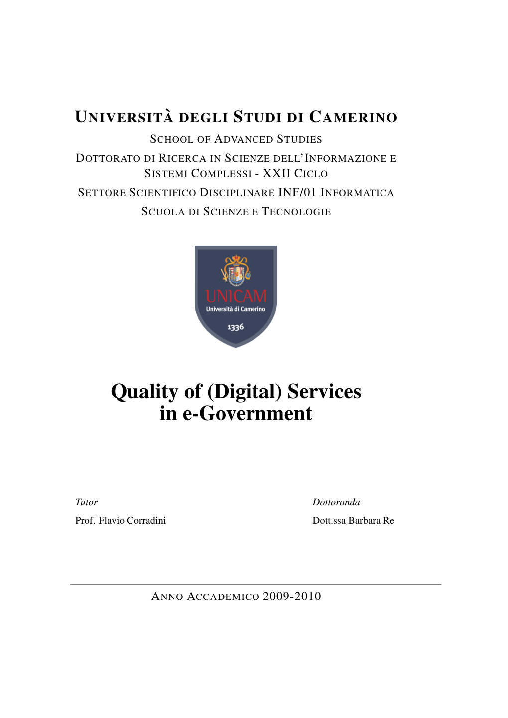 Quality of (Digital) Services in E-Government