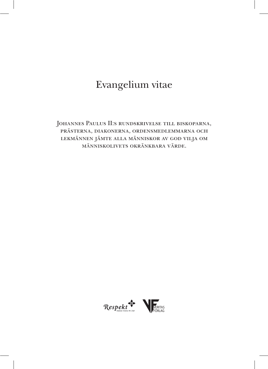 Evangelium Vitae.Pdf