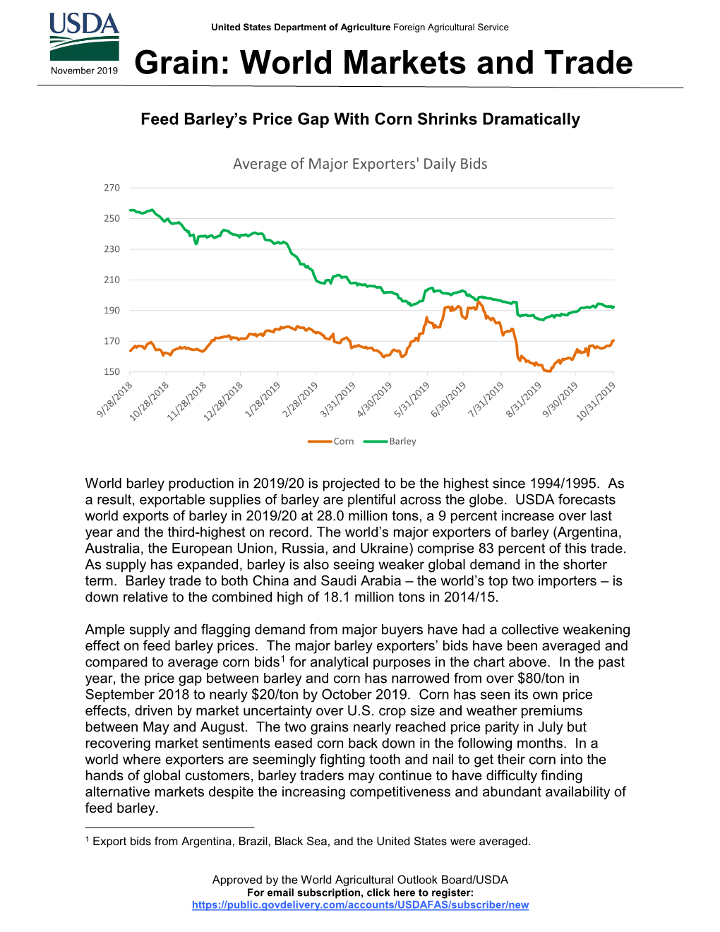 Grain: World Markets and Trade