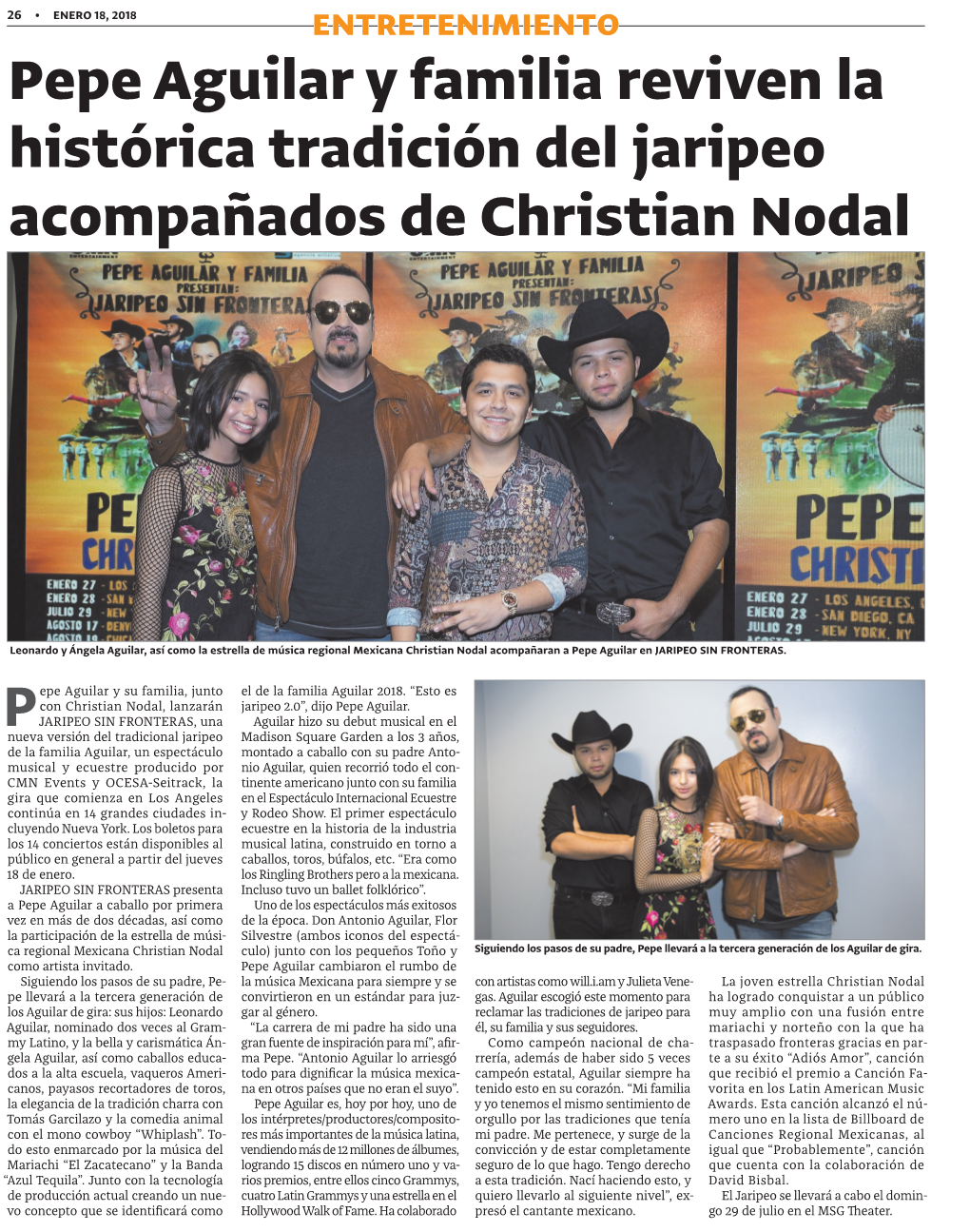 Pepe Aguilar Y Familia Reviven La Histórica Tradición Del Jaripeo Acompañados De Christian Nodal