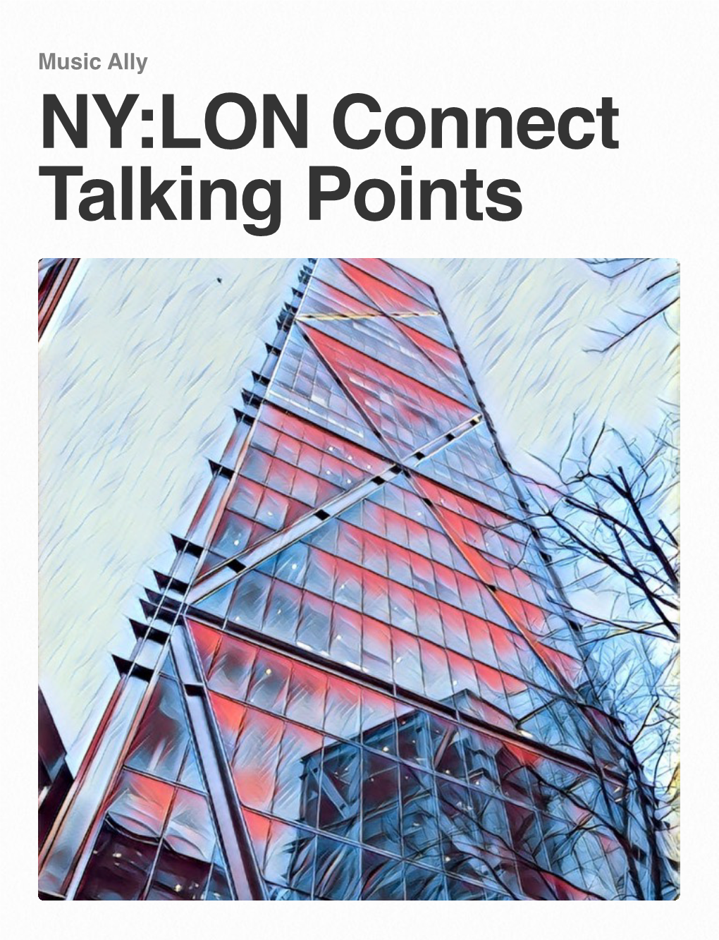 21 Talking Points from NY:LON Connect