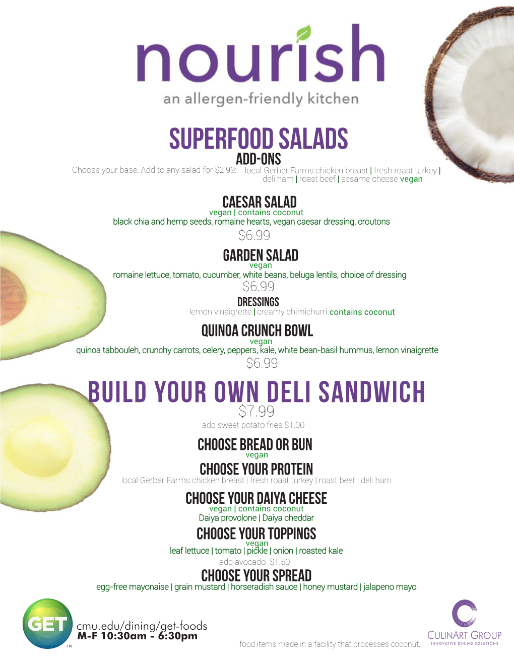 Build Your Own Deli Sandwich SUPERFOOD SALADS