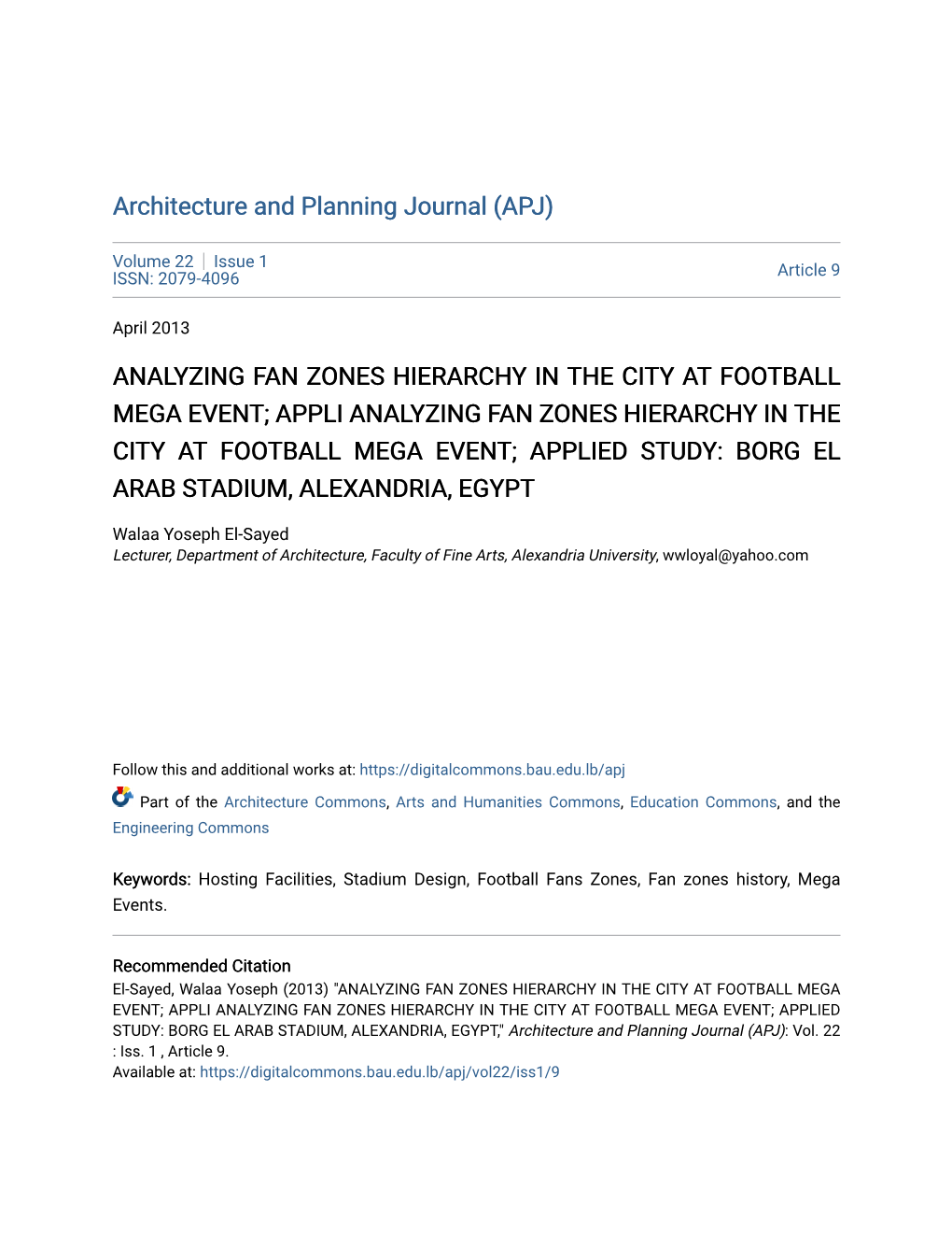 Analyzing Fan Zones Hierarchy in the City at Football Mega Event