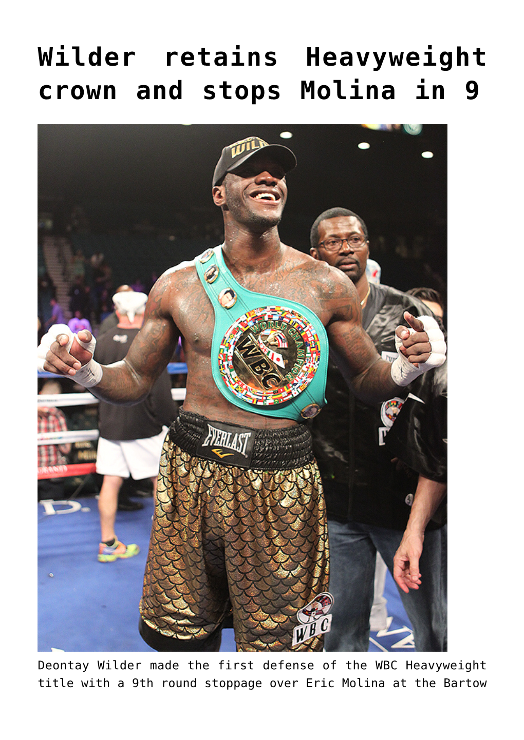 Wilder Retains Heavyweight Crown and Stops Molina in 9