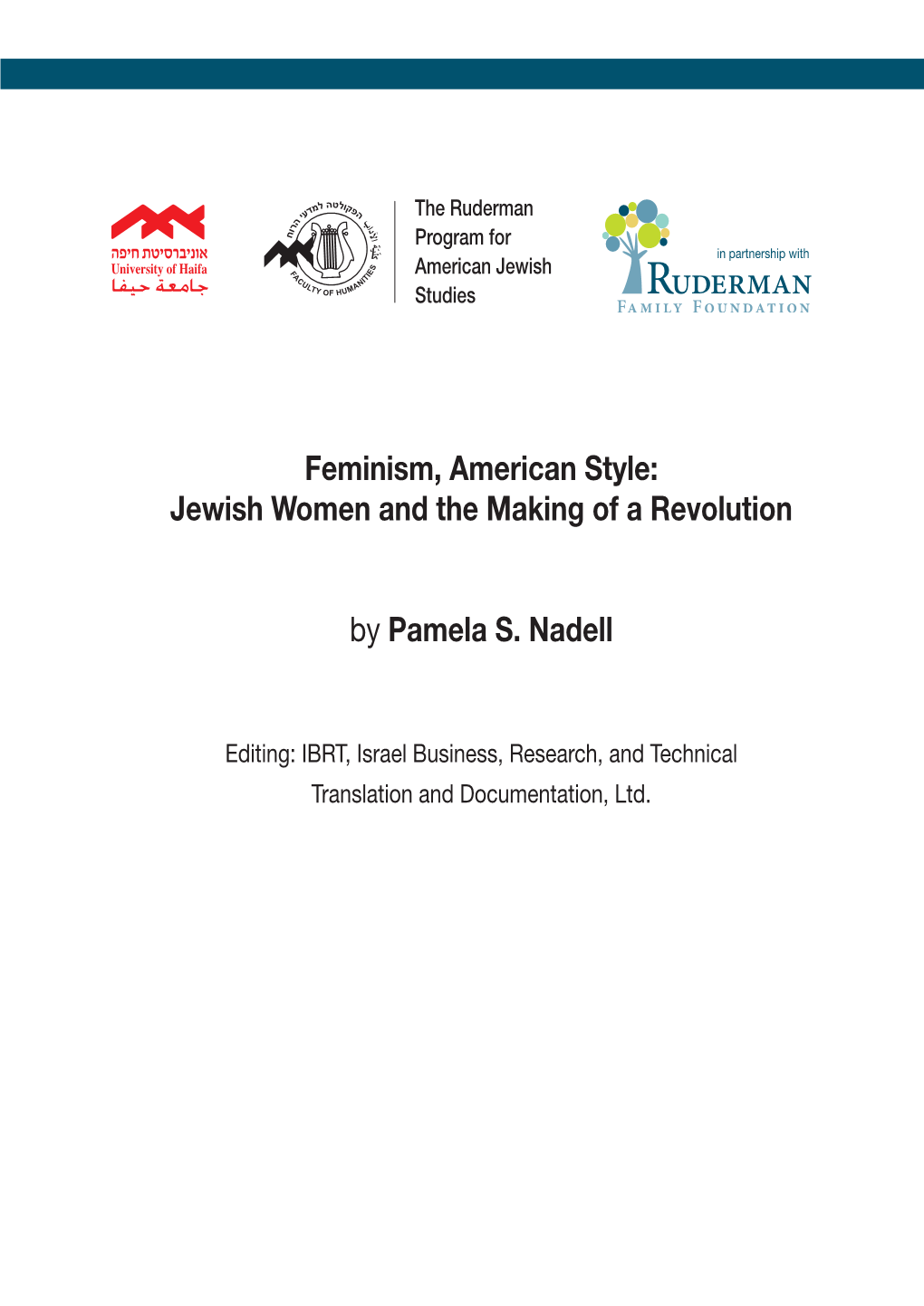 Feminism, American Style: Jewish Women and the Making of a Revolution