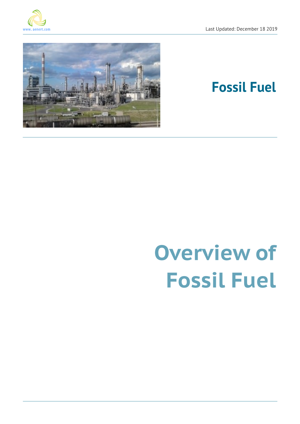 Overview of Fossil Fuel