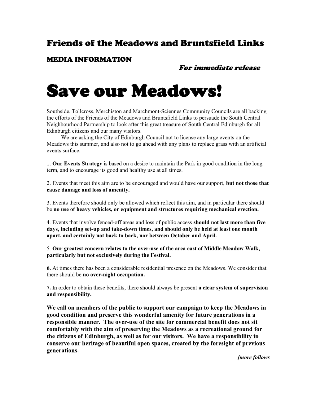 Save Our Meadows!