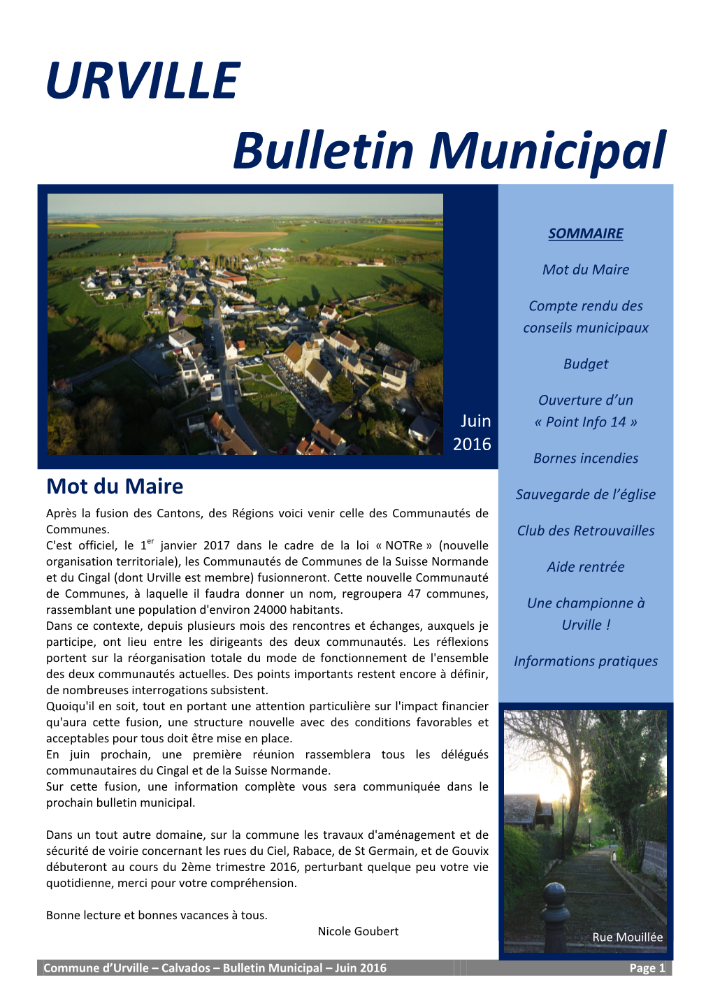 URVILLE Bulletin Municipal