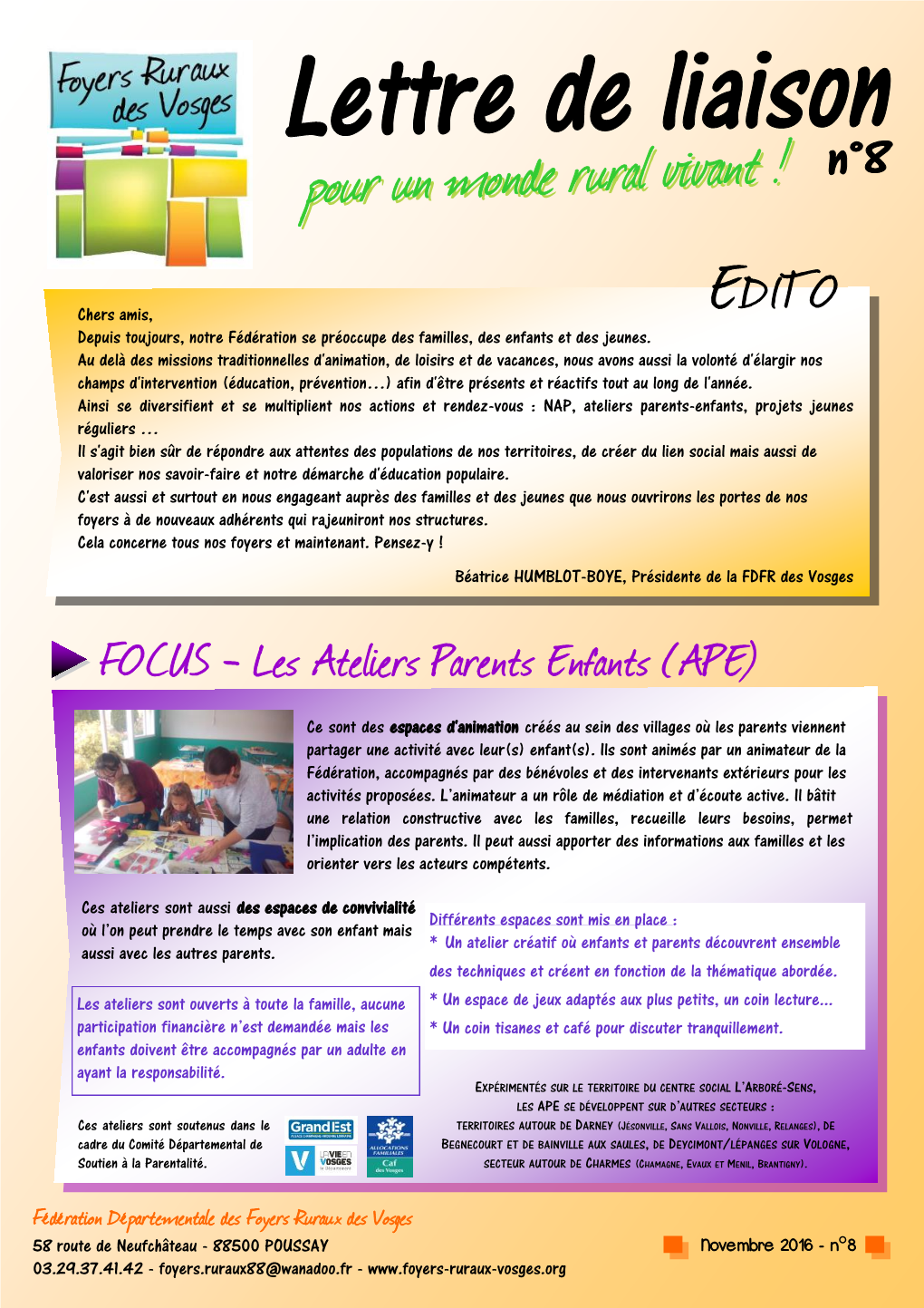 Les Ateliers Parents Enfants (APE)