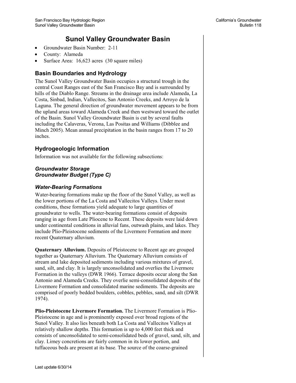 Pittsburg Plain Groundwater Basin