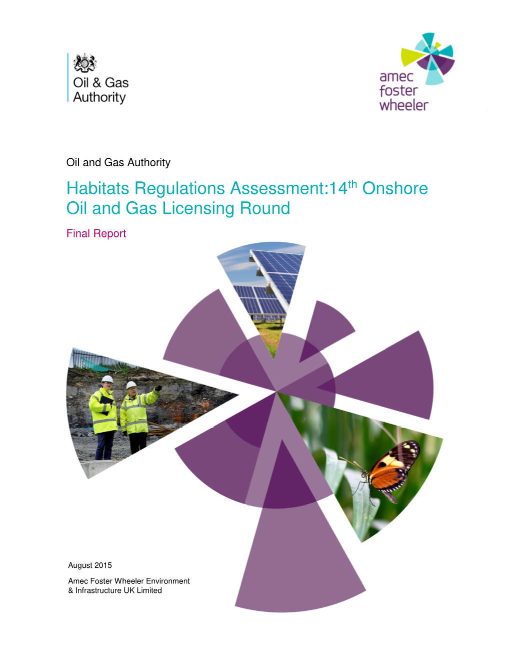 Habitats Regulations Assessment:14Th Onshore Oil and Gas Licensing Round Final Report