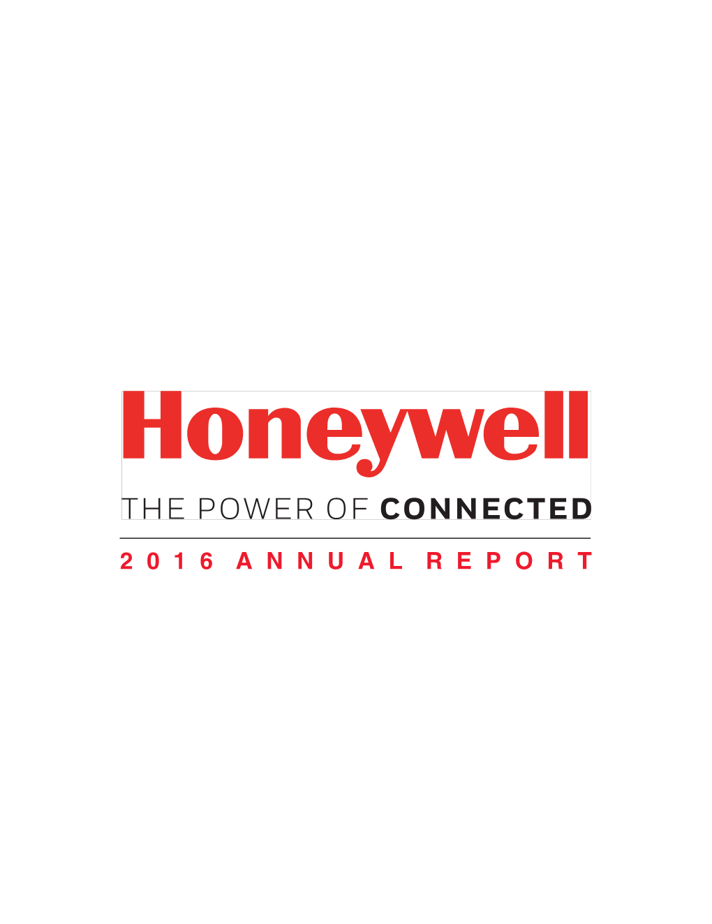 Honeywell 2016 Annual Report