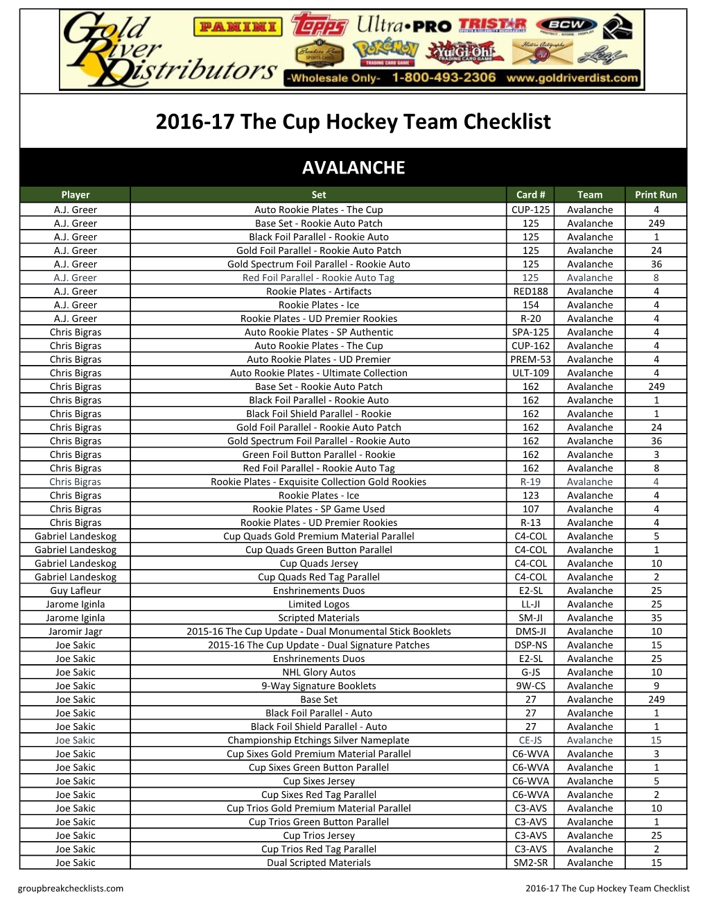 2016-17 the Cup Hockey;