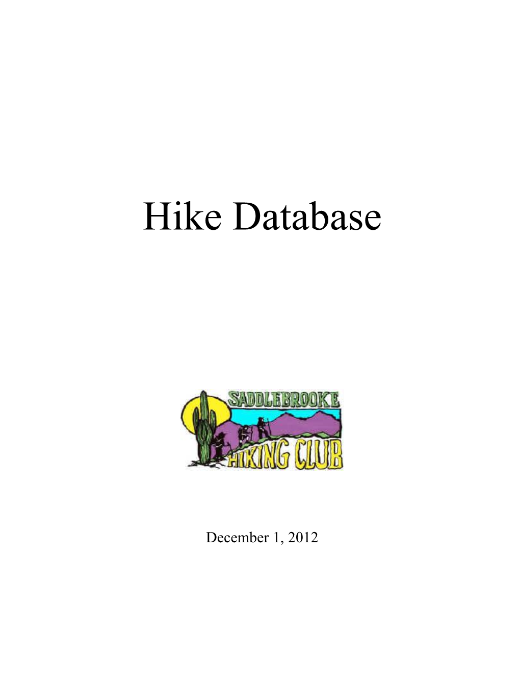 Sbhc Hike Database 12-01-12