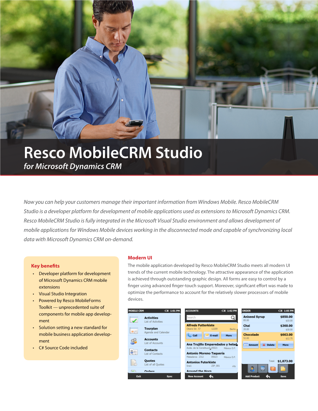 Resco Mobilecrm Studio for Microsoft Dynamics CRM