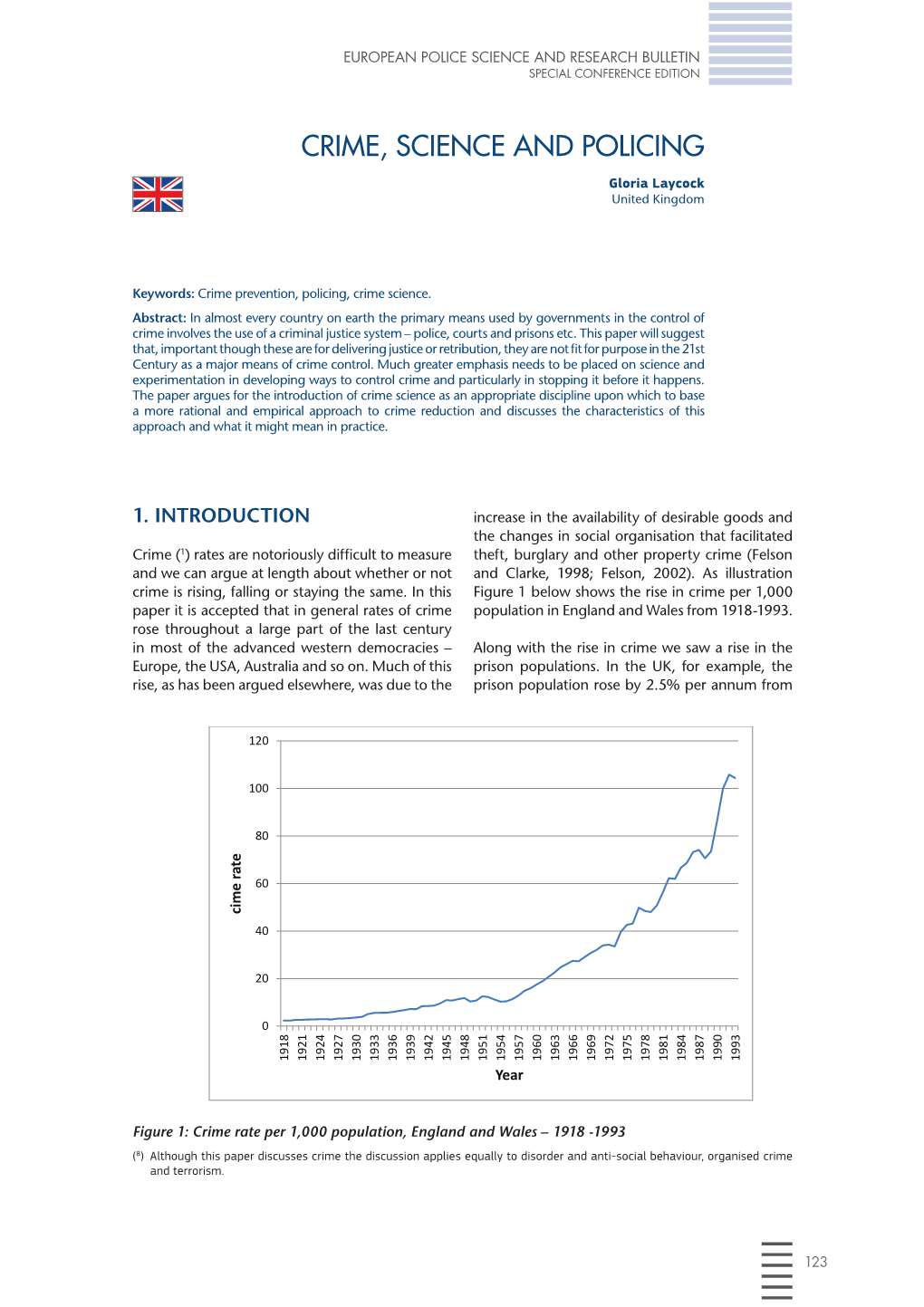 Crime, Science and Policing