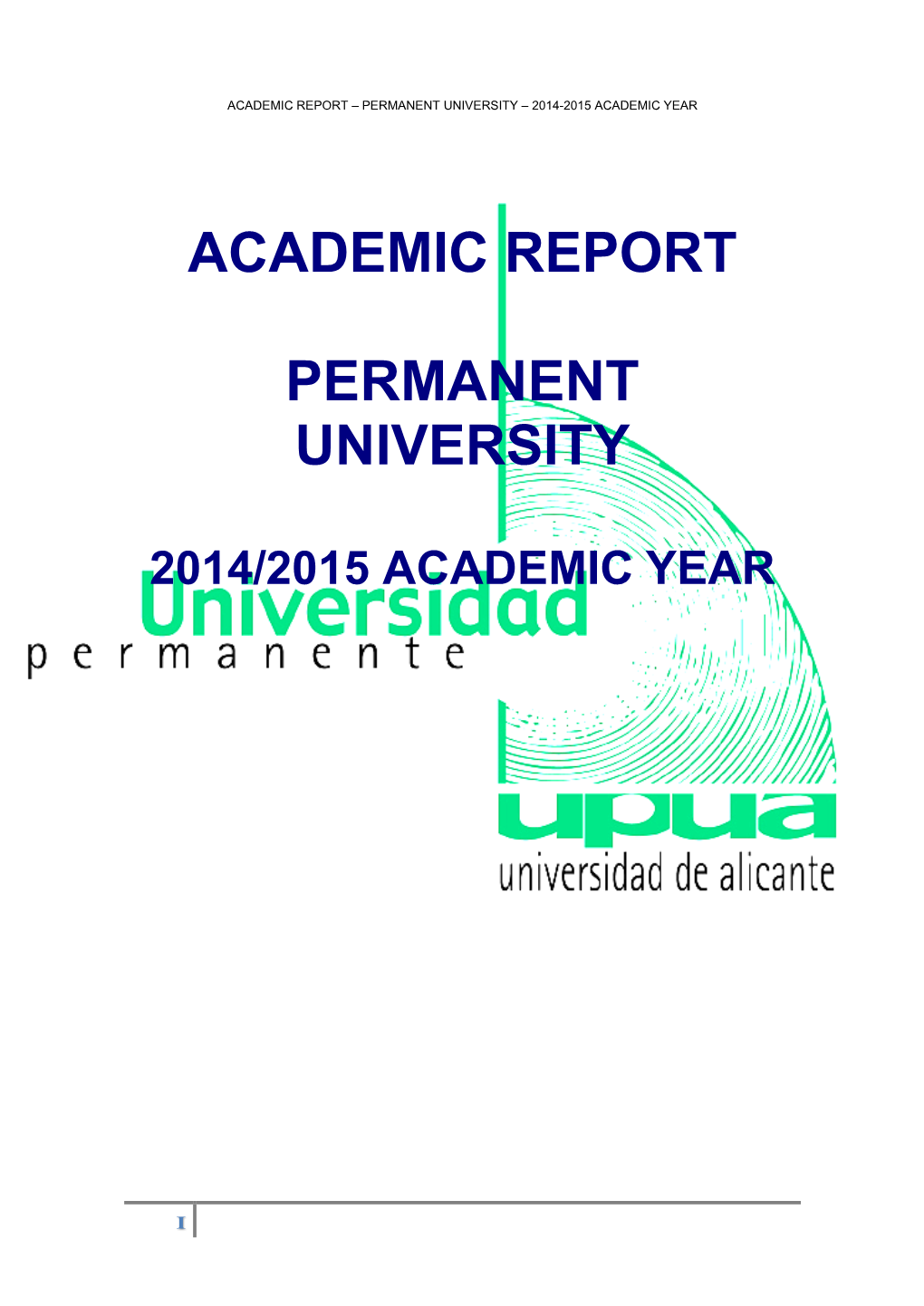 Academic Report 2014-15