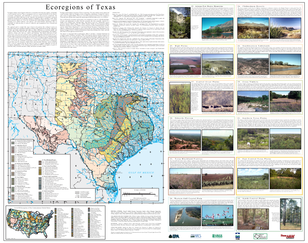 Ecoregions of Texas