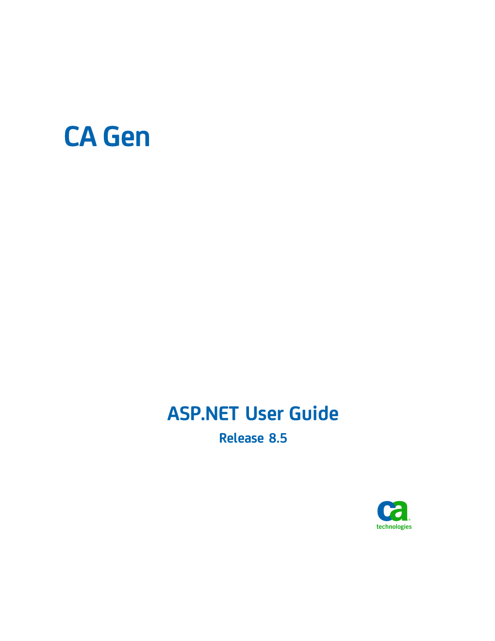 CA Gen ASP.NET User Guide