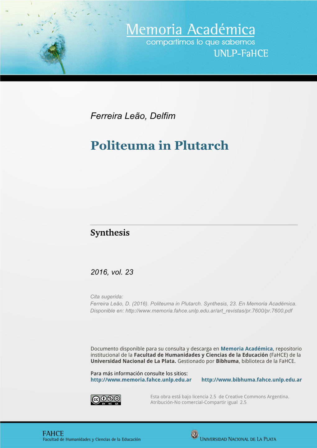 Politeuma in Plutarch