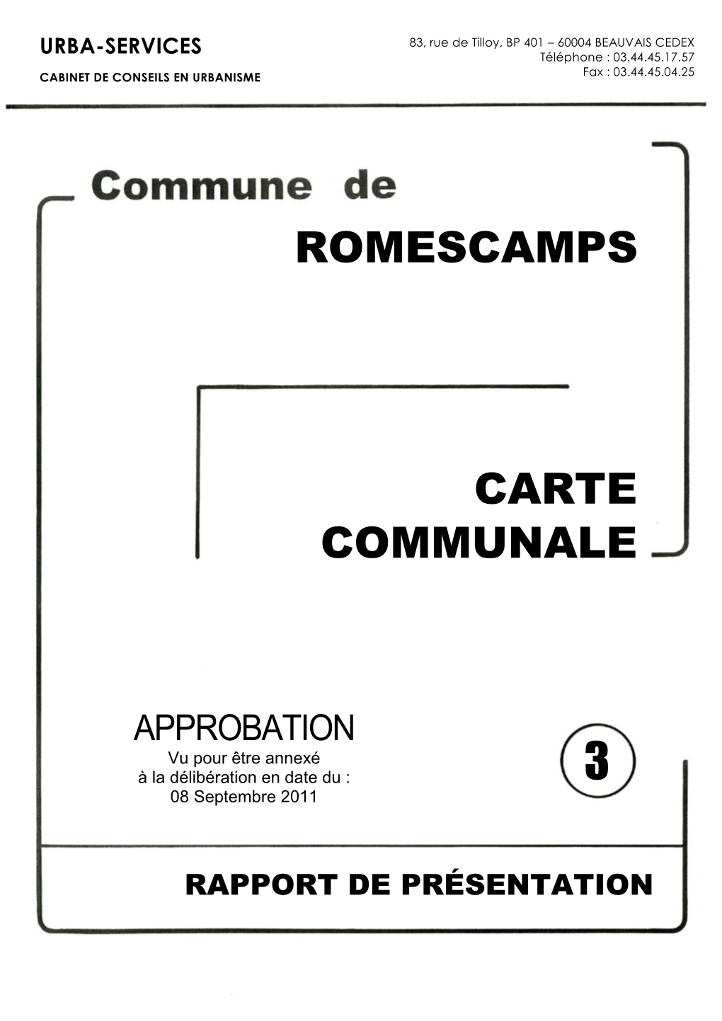 Romescamps Carte Communale