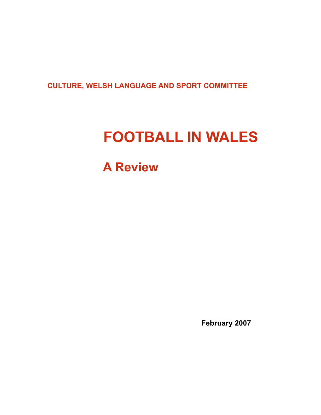 Football in Wales