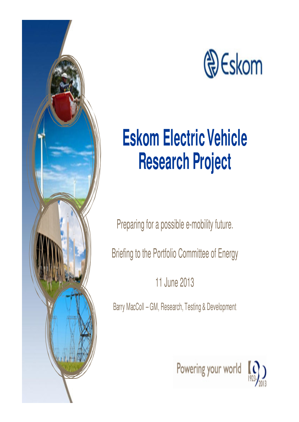 Eskom Electric Vehicle Research Project