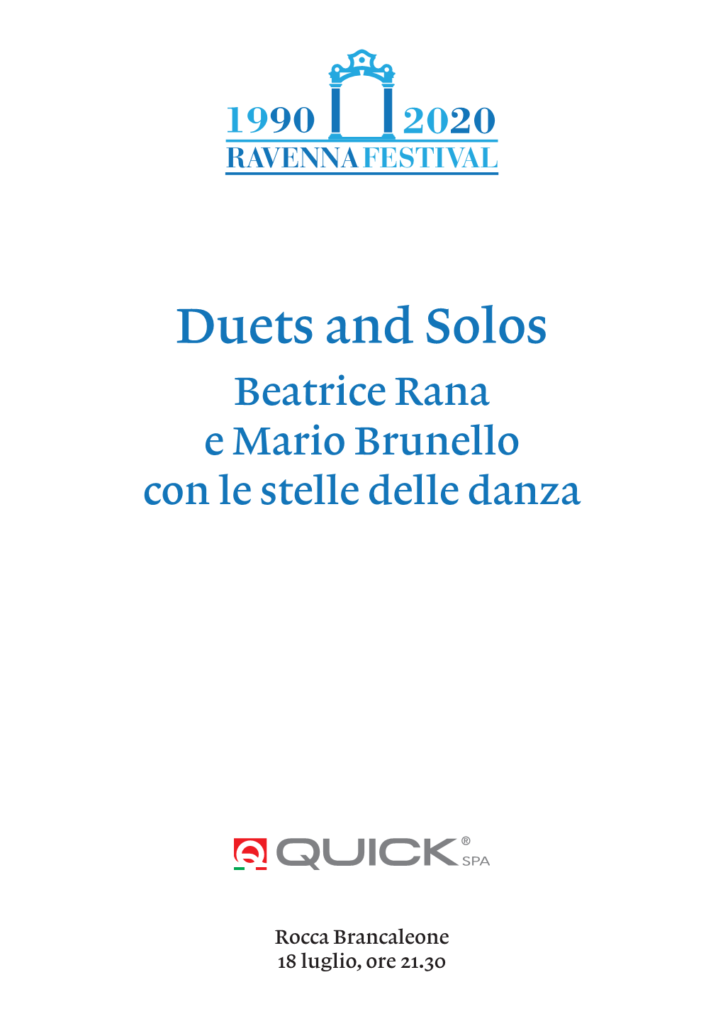 Duets and Solos Beatrice Rana E Mario Brunello Con Le Stelle Delle Danza