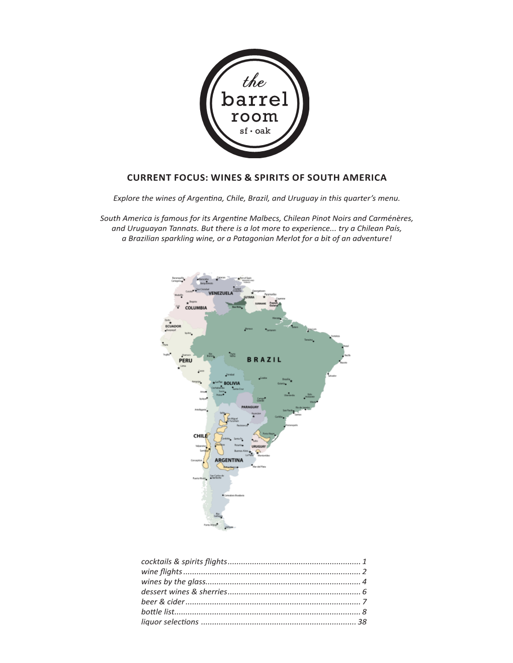 Wines & Spirits of South America