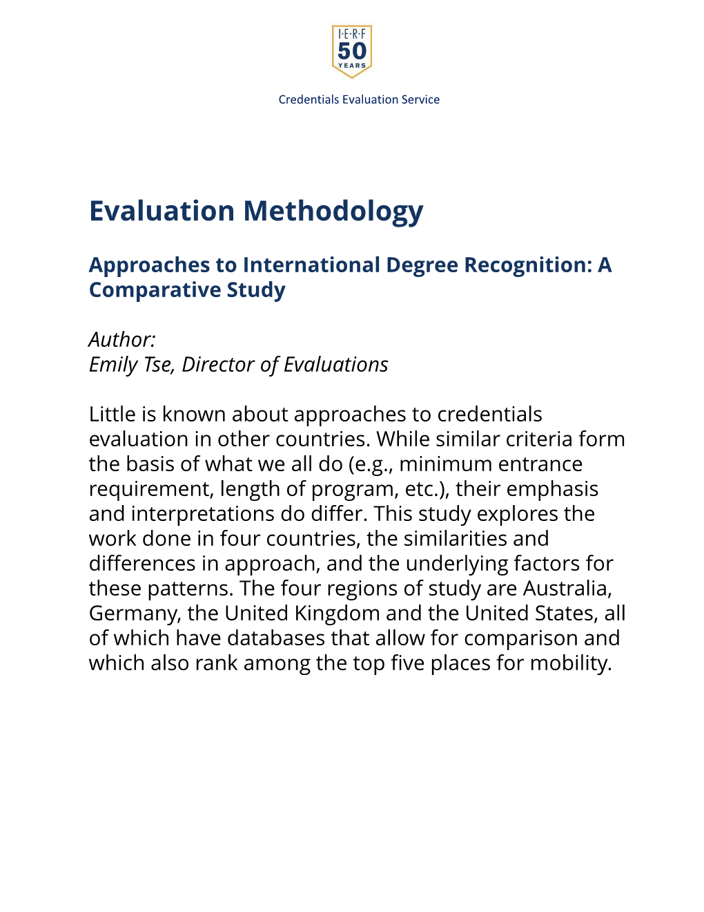 Evaluation Methodology