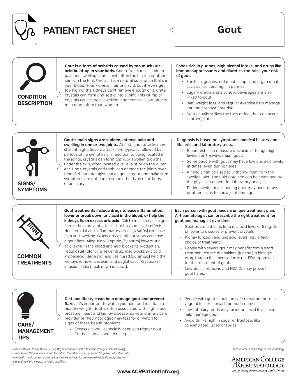 Gout-Fact-Sheet.Pdf