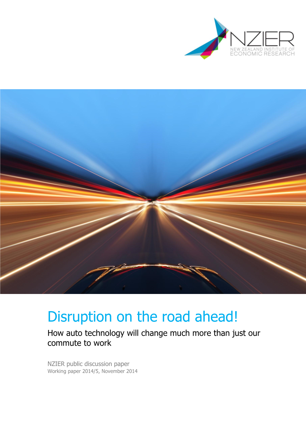WP 2014-05 Disruption on the Road Ahead.Pdf