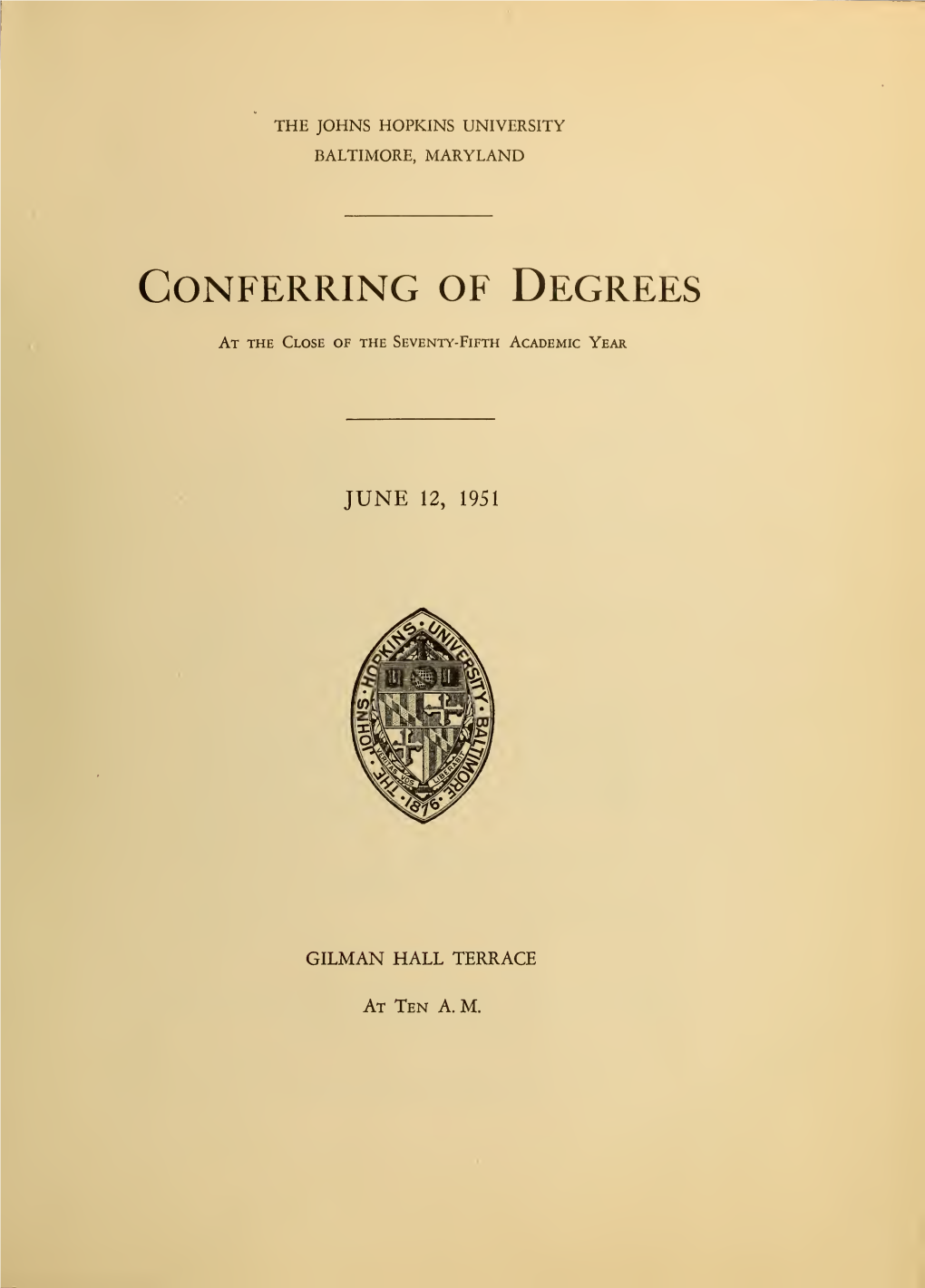 Commencement 1941-1960