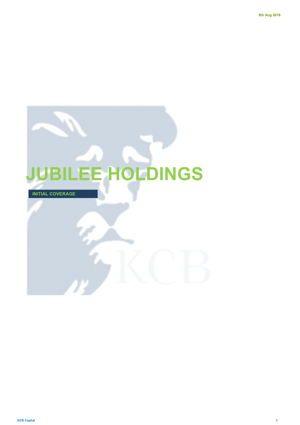 Jubilee Holdings